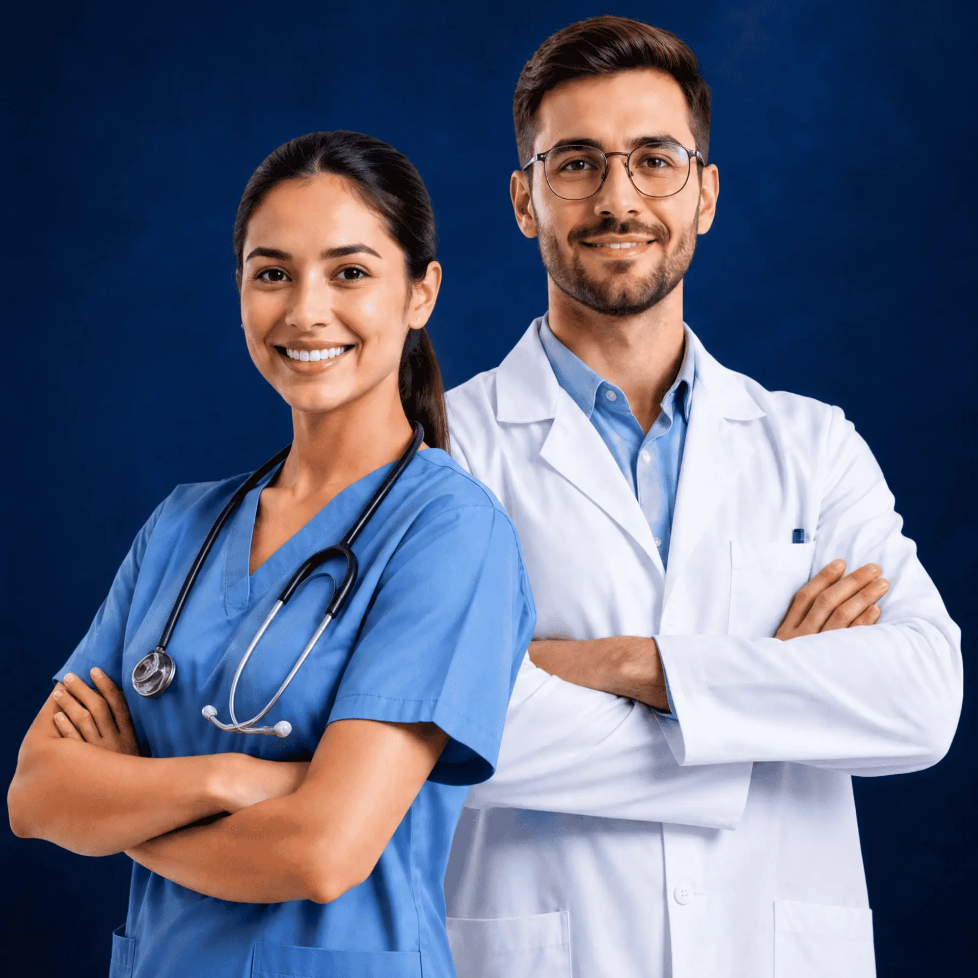 Healthcare professionals - nurse and doctor