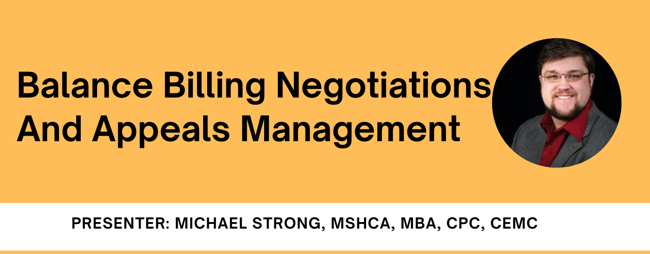 Balance Billing Negotiations And Appeals Management
