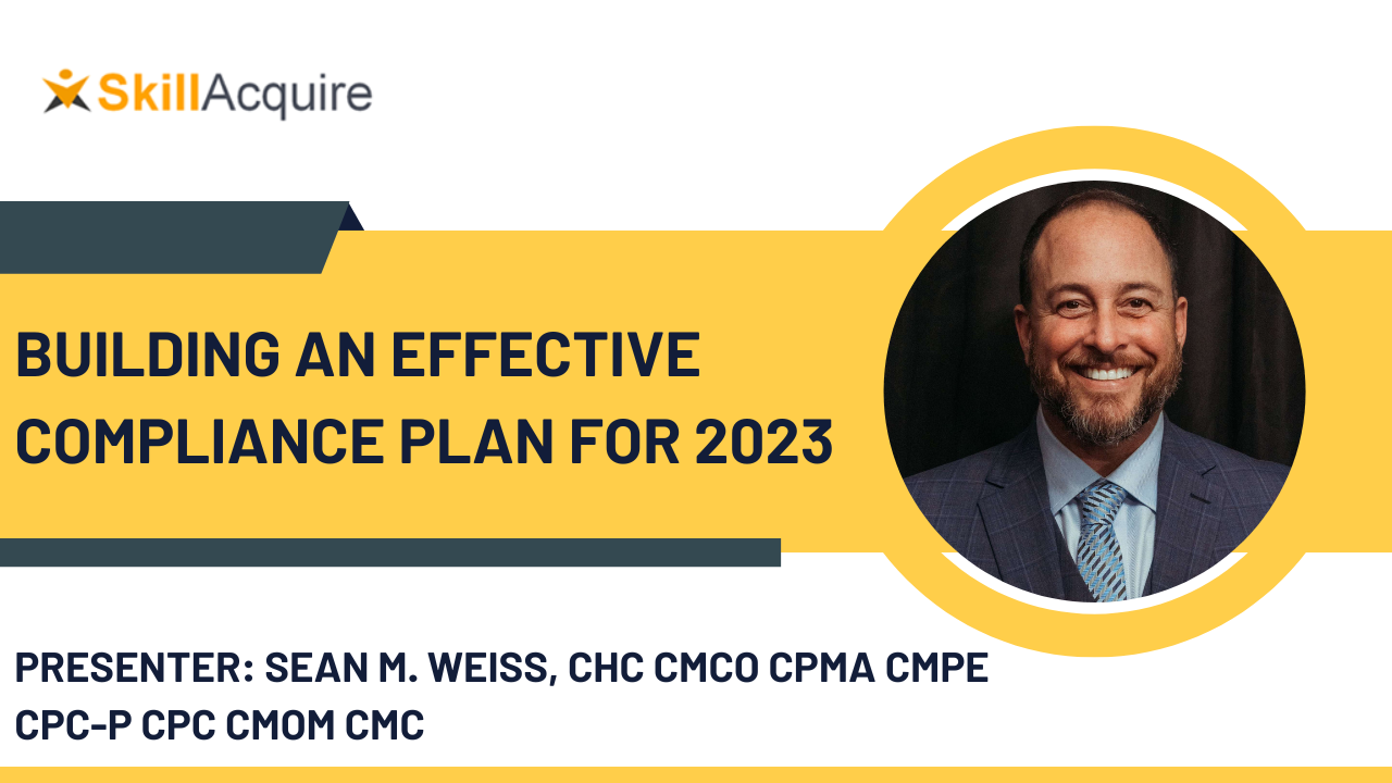 Building an Effective Compliance Plan for 2023